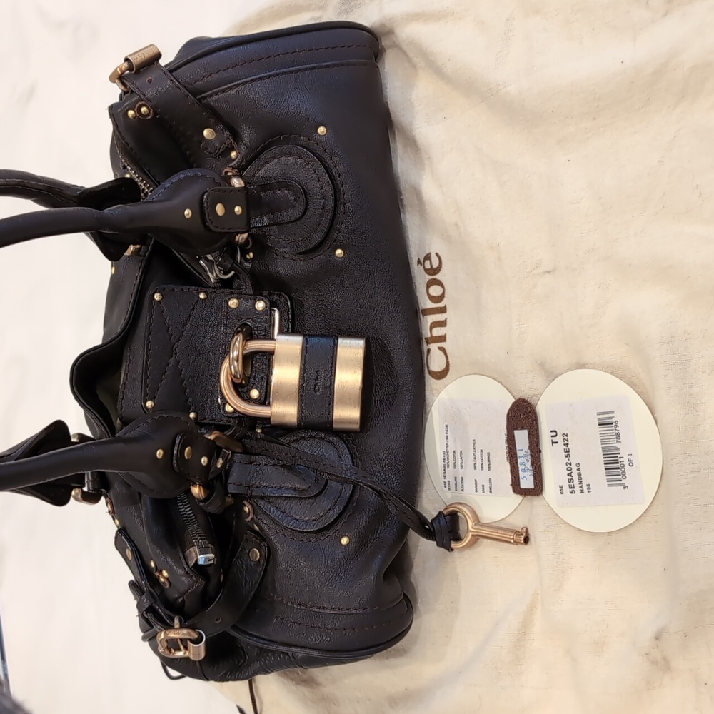 Authentic Chloé Paddington Bag, Vintage 2005, Brown Leather